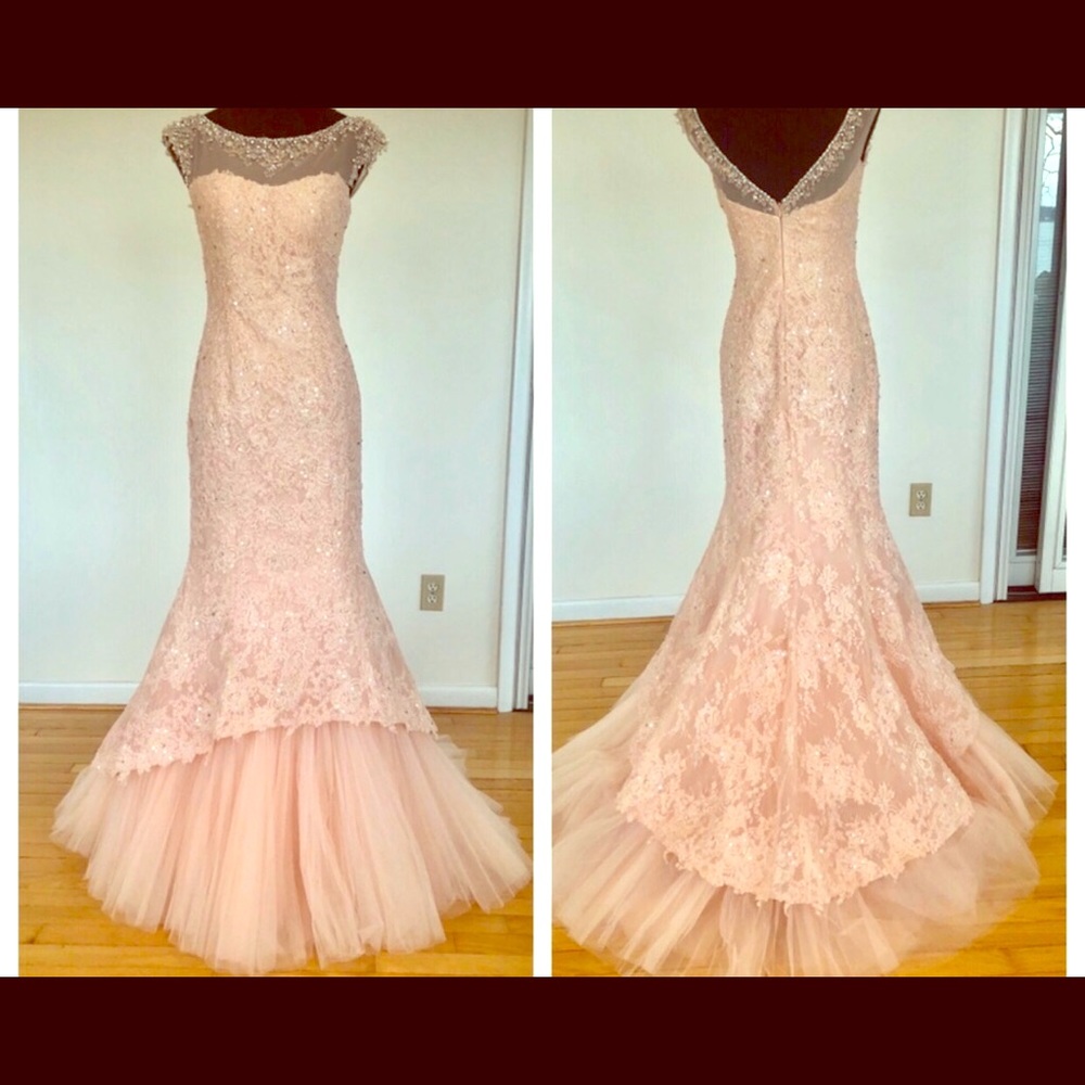 Sheri Hill blush formal gown size 4.
